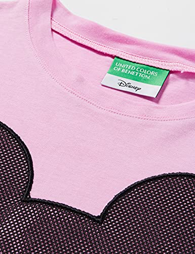 United Colors of Benetton (Z6ERJ T-Shirt 3096C1540 Camiseta, Lilac Chiffon 3c8, XL para Niñas