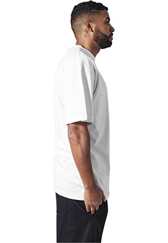 Urban Classics Camiseta básica de Manga Corta de Hombre, Cuello Redondo Normal, de algodón Grueso, Largo Oversize, Color: Blanco, Talla: 3XL