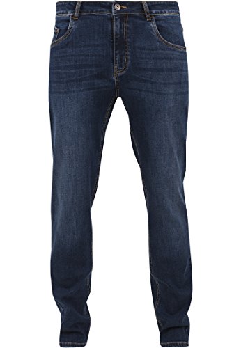 Urban Classics Stretch Denim Pants Jeans, Azul (Darkblue 800), 34W x 32L para Hombre