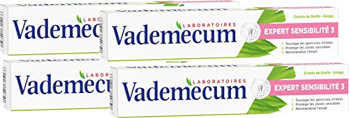 Vademécum de Expertos 3 Sensibilidad de pasta de dientes 75ml - Conjunto de 4