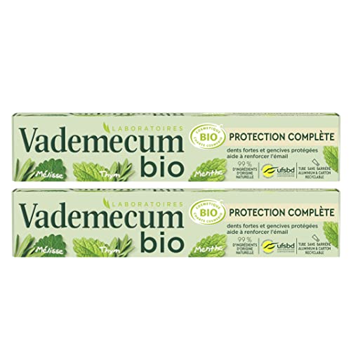 Vademecum - Pasta de Dientes Orgánica, Protección Completa, 2 x 75 ml