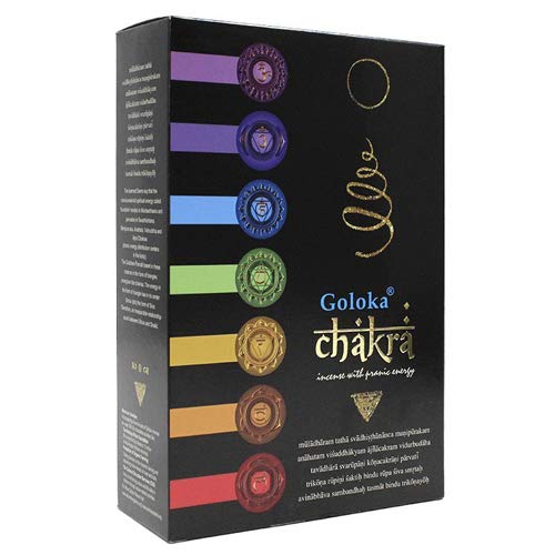 Valmoni Sport Incienso X 3 Cajas 7 Chakras de Goloka 3 Paquetes 15g en Varillas Cada Uno Varas