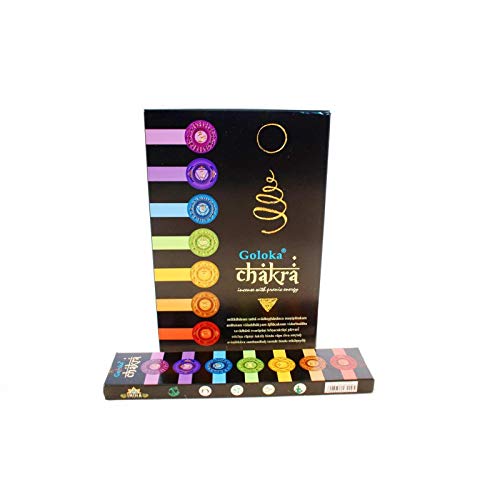 Valmoni Sport Incienso X 3 Cajas 7 Chakras de Goloka 3 Paquetes 15g en Varillas Cada Uno Varas