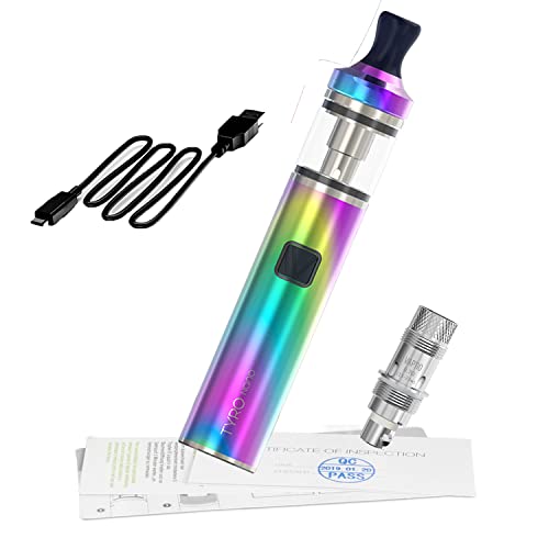 VAPTIO Tyro Nano KIT con 30W, 900mah Batería Todo en uno de inicio de cigarrillo electrónico Vape Estilo Vaporizador No E Liquid No Nicotine(arcoíris)