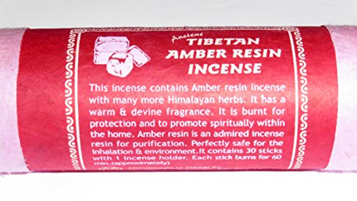 Varillas de incienso tibetanas de resina ámbar nepalesa/tibetana