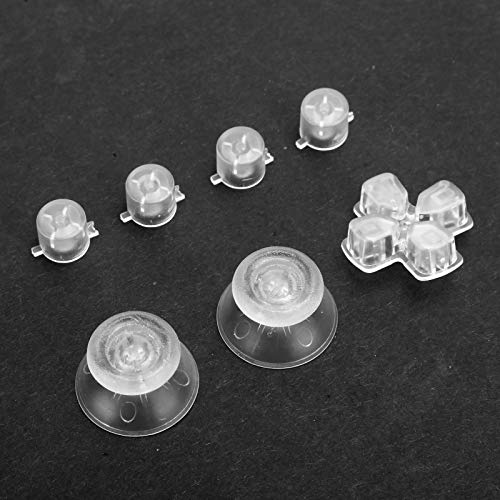 Varillas Luminosas de D-Pad Botones faciales (DTF) Kit LED Pulgares de D-Pad Luminosos Kit de Botones para Accesorios del Controlador PS4 Control táctil