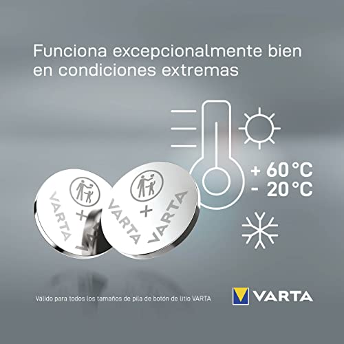 Varta Power on Demand CR2032 Pilas de botón de Litio 3V - Paquete de Reserva de 10 Unidades - Inteligente, Flexible y Potente para el Usuario Final móvil