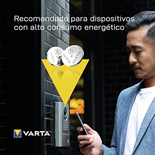 Varta Power on Demand CR2032 Pilas de botón de Litio 3V - Paquete de Reserva de 10 Unidades - Inteligente, Flexible y Potente para el Usuario Final móvil