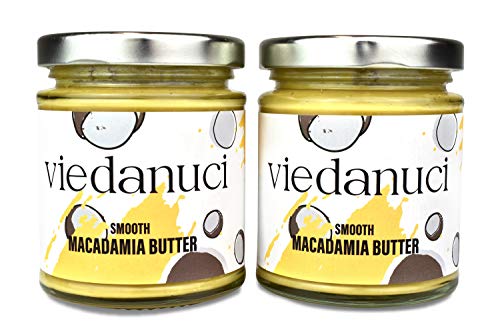 Viedanuci - Crema de untar de nueces de macadamia, 170 g (pack de 2)