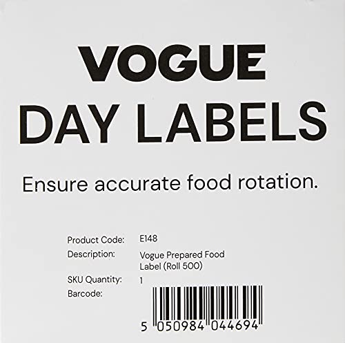 Vogue E148 prepped producto etiquetas (Pack de 500)