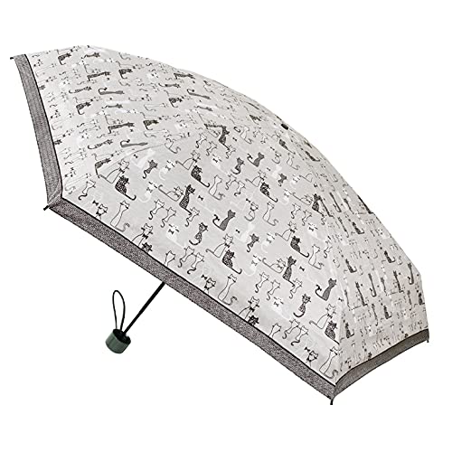 VOGUE- Paraguas Plegable Mujer. Paraguas temático con Estampado de Animales confeccionado con Tejido Pongee y Coating. Paraguas con Proteccion UV, Wind Proff y Automático.