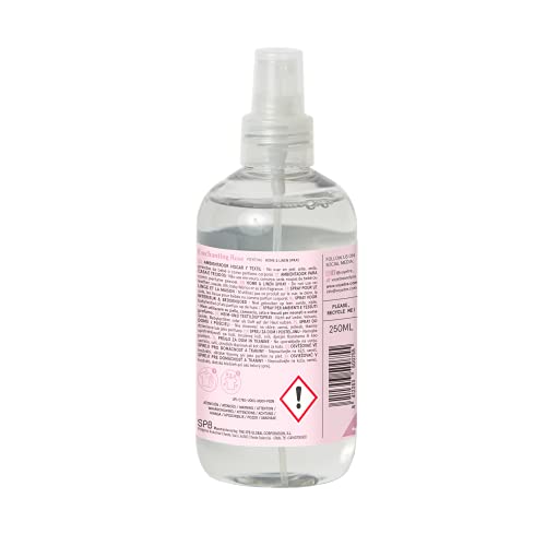 Voyetre Home & Linen Spray - Vegano, derivado natural, no probado en animales, fórmula biodegradable, 250 ml (rosa encantadora)