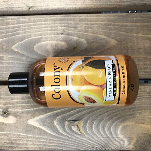 Wax Lyrical Colony - Ambientador difusor de varillas (aroma a melocotón, 250 ml)