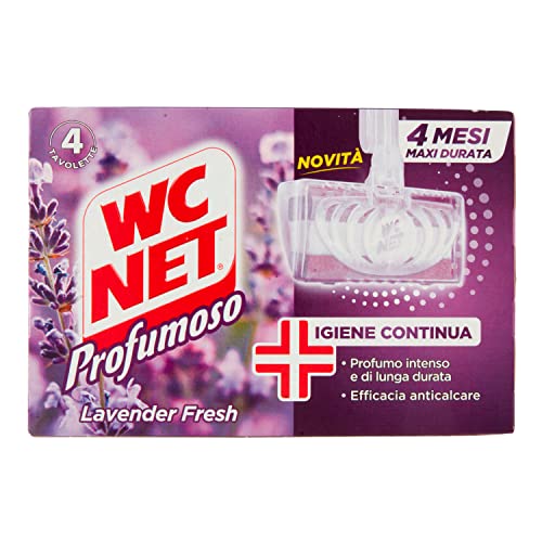 Wc Net Limpiador higienizante sólido WC perfumado, 4 unidades