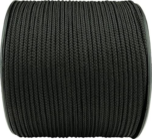 Web-tex - Rollo de cordón Paracord de 3 mm - 100 Metros - Negro