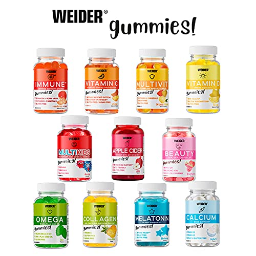 Weider Joe Victory Melatonine Up, 60 Gummies, Sabor Blueberry, 1 Mg De Melatonina Por Gominola, Sin Gluten Y Sin Azúcar, color Melatonine Up, 200 g