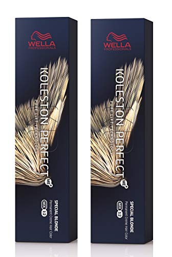 Wella Koleston Perfect Me+ KP Special Blonds 12/81 - Pack de 2 rubios especiales perl-ceniza