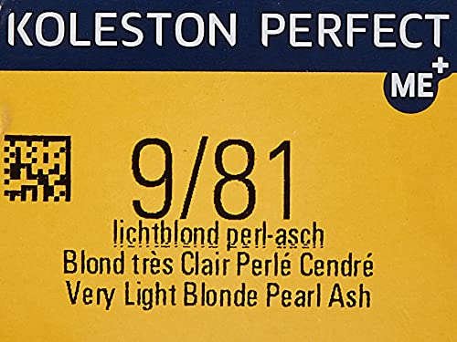 Wella Professionals Koleston Perfect Me + Rich Naturals 9/81 Rubio claro perla ceniza - 60 ml