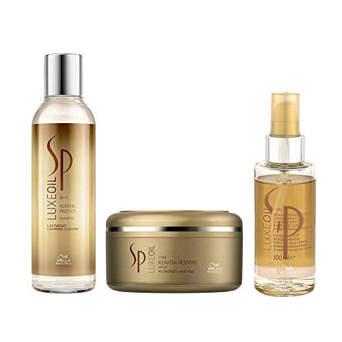 WELLA SP System Professional Luxe Oil Trio Keratin Protect Shampoo 200ml + Ke... by Wella