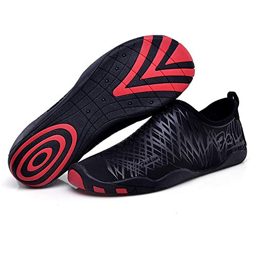 WHSS Zapatos de playa (Negro) niños y niñas zapatos de snorkel de tamaño universal zapatos aqua ropa a la deriva zapatos de buceo zapatos de deportes acuáticos zapatos de agua zapatos de buceo de gran