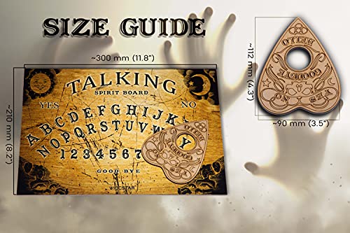 WICCSTAR Ouija Tablero con instruccion y Planchette