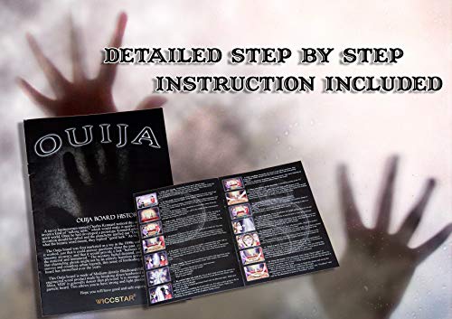 WICCSTAR Ouija Tablero con instruccion y Planchette