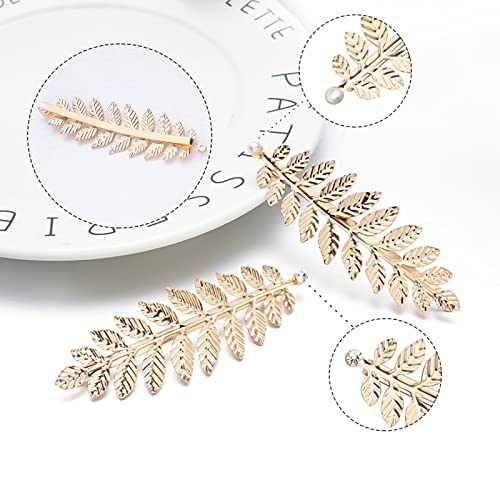 Women's Hair Accessories 4 unids Mujer Pelo Dulce agraciado 2 Tipos Horquillas Hairpin pinzas de pelo de metal con diamantes, adecuados para joyas de múltiples escenas para damas y amigos.