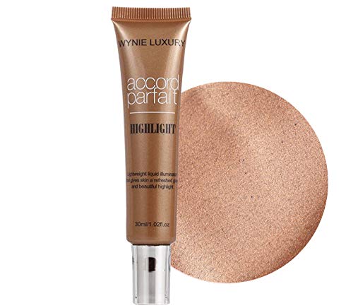 WYNIE Iluminador Líquido Accord Parfait Highlight Textura Ligera Acabado Brillante Tono 002 Tostado - 30 ml