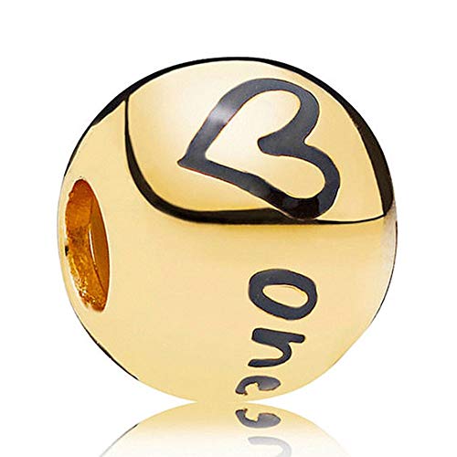 XRLSONE Cuentas De Joyas Auténtica Plata De   Ley 925 Shine Love Heart One Million Bead Charm Fit Pulsera Brazalete Joyería De DIY