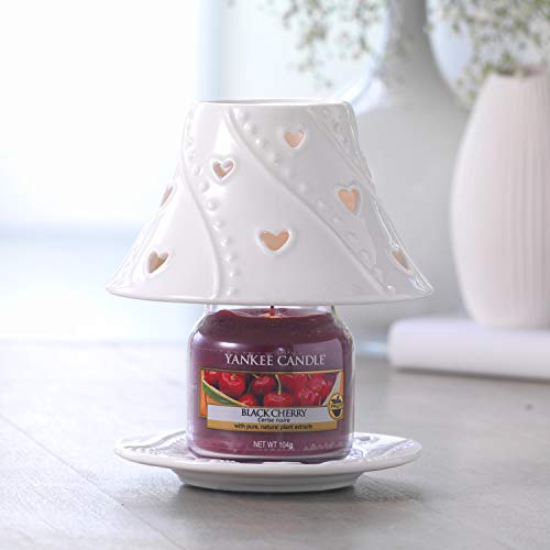 Yankee Candle Black Cherry Vela Aromática en Frasco Pequeño, Rojo, 104g