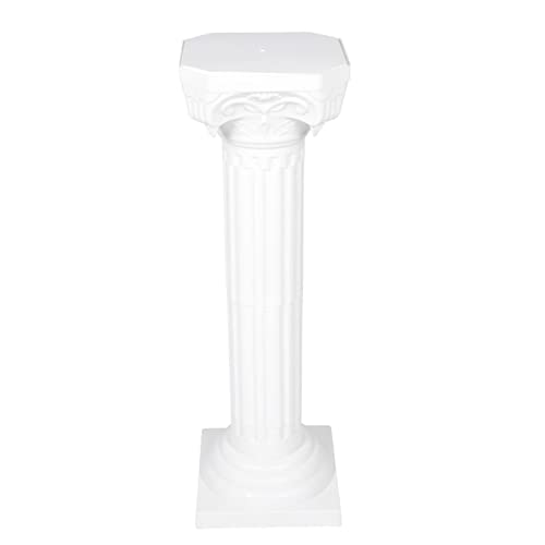 Yardwe Pilar Romano Columna Griega Estatua Plástico Flowerpot Stand Griego Columna Figurine Boda Decoraciones