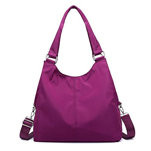 YUZZZKUNHCZ Bolsos para mujer, bolso casual de mujer, bolsa de hombro de nailon impermeable, diseño de moda, bolsa de mensajero grande (color: E)