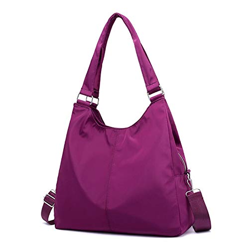 YUZZZKUNHCZ Bolsos para mujer, bolso casual de mujer, bolsa de hombro de nailon impermeable, diseño de moda, bolsa de mensajero grande (color: E)