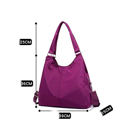 YUZZZKUNHCZ Bolsos para mujer, bolso casual de mujer, bolsa de hombro de nailon impermeable, diseño de moda, bolsa de mensajero grande (color: E)