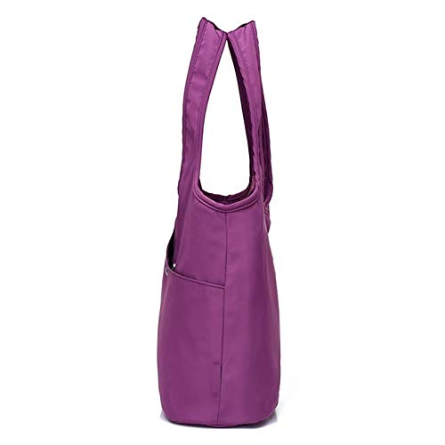 YUZZZKUNHCZ Monederos para mujer, bolso de hombro para mujer, bolso de mano de nailon para mujer, bolso casual (color: B)