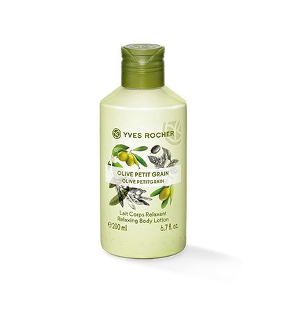 Yves Rocher LES PLAISIRS NATURE Leche corporal de oliva-petitgrain, hidratante, 1 frasco de 200 ml