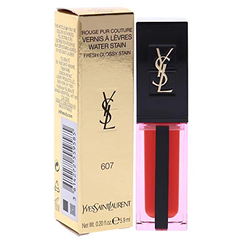 Yves Saint Laurent Rouge Pur Couture Vernis À Lèvres Water Stain - # 607 Inondation Orange 5.9ml