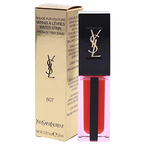 Yves Saint Laurent Rouge Pur Couture Vernis À Lèvres Water Stain - # 607 Inondation Orange 5.9ml