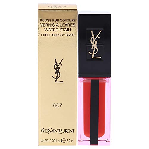 Yves Saint Laurent Rouge Pur Couture Vernis À Lèvres Water Stain - # 607 Inondation Orange 5.9ml