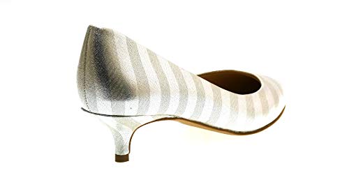 Zapatos DE Salon con Tacon 4768 para Mujer (37 EU, Plata)