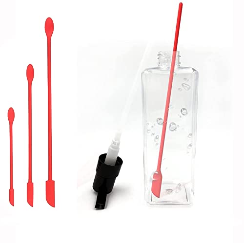 ZDNT Espátulas de Silicona Espátula de silicona pequeña Mini espátula de silicona Espátula de Última Gota para rascar botellas de cosméticos,mermeladas,nata,4 Piezas