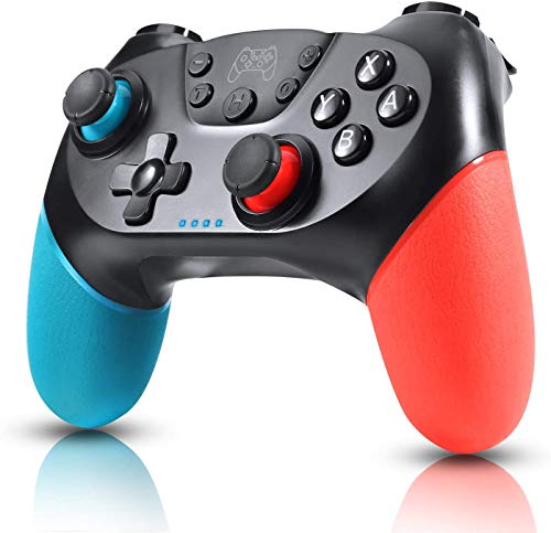 Zexrow Mando para N-Switch, Mando Pro Controller Mando pc Inalambrico con Función Gyro Axis/Dual Shock y Turbo Compatible con N-Switch