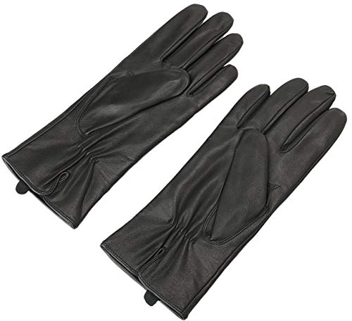 ZLUXURQ Guantes de cachemir de cuero italiano de para mujer