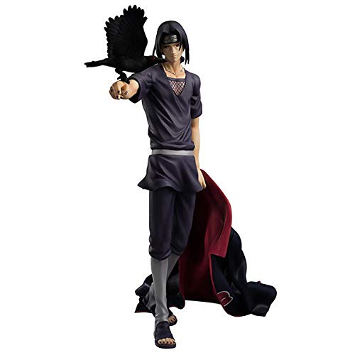 Zqcay Figura De Acción Itachi Uchiha El Cuervo Escribe Ojos Redondos 23Cm.PVC Figura De Acción De Colección Modelo De Juguete Lindo Realista Creativo Muñeca Decoración Familiar Decoración del Coche