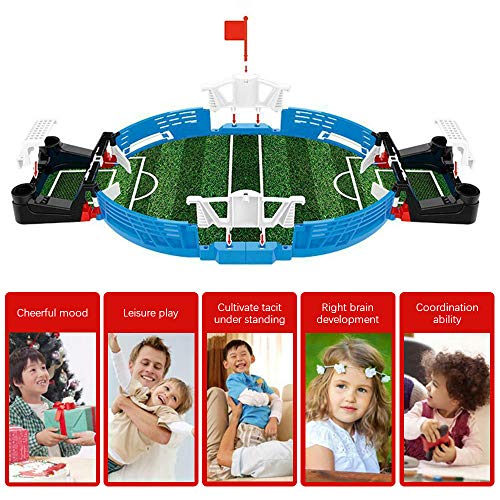 ZQO Mini Table Top Soccer Shoot Game Indoor Desktop Interactive Football Board Toys con Dos Bolas para Fiesta Familiar, Regalo para Niños