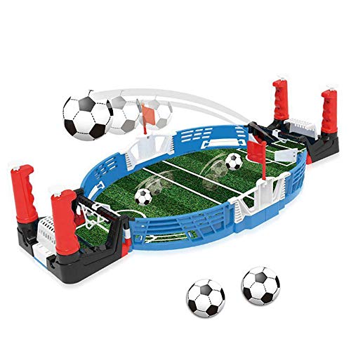 ZQO Mini Table Top Soccer Shoot Game Indoor Desktop Interactive Football Board Toys con Dos Bolas para Fiesta Familiar, Regalo para Niños