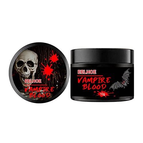 10g de Halloween coágulo de sangre crema de coagulación de sangre, maquillaje de cara y cuerpo coagulación de sangre de maquillaje coágulo de sangre, efecto especial de maquillaje de jarabe espeso