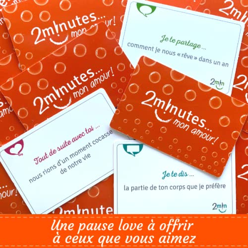 2 minutes... mon amour !: Le jeu qui oxygène votre couple. Un jeu de 52 cartes facile, simple et positif dédié à votre couple