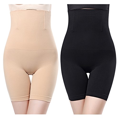 2Pcs Braga Faja Reductora Braguita Moldeadora Adelgazante Faja Pantalón Cintura Alta Body Moldeador Abdomen Shapewear Lenceria Mujer (XL/XXL)