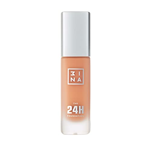 3INA Maquillaje – Sin crueldad – Vegano – The 24h Foundation 612 Ultra Light Beige – Base de cobertura media-alta – Acabado mate natural – Larga duración – Impermeable – 30 ml – Fabricado en Europa